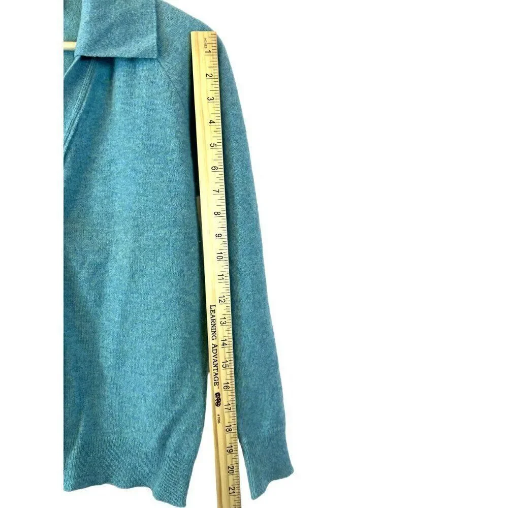 Vintage 100% Lambswool Collared Cardigan Sweater Edinburg Woolen Mill No Sz EUC - Picture 9 of 9